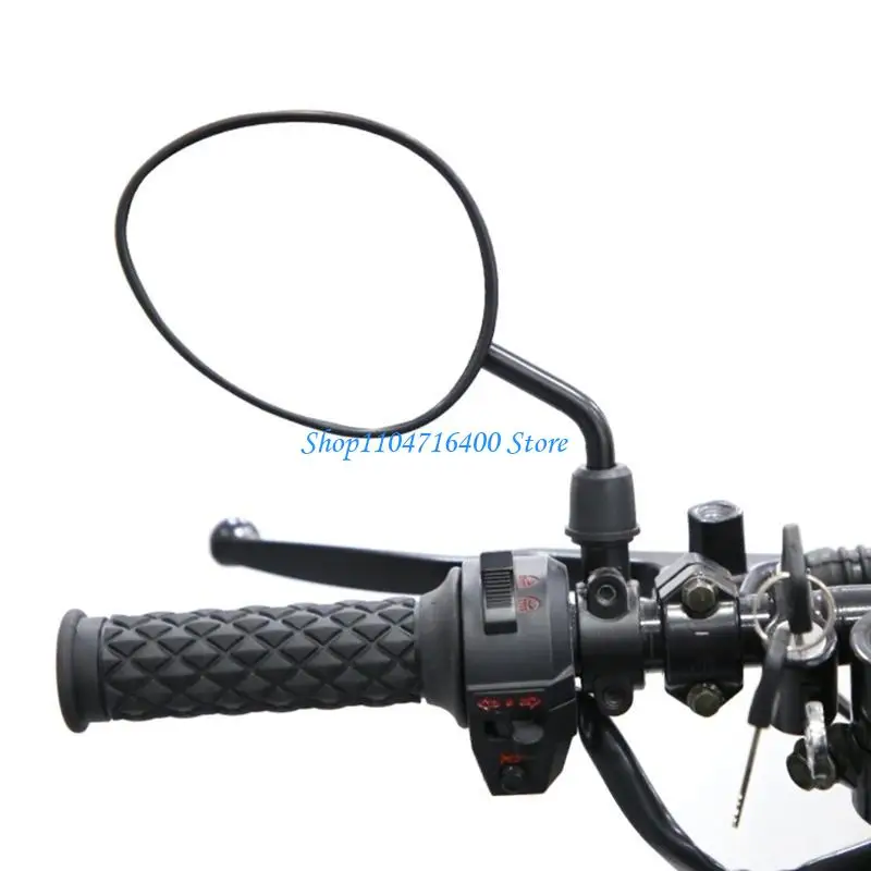 

y1gd Pair Adjustable Rearview Replacement Vintage Mini Reflector Universal Motorcycle E-bike Scooter Reversing