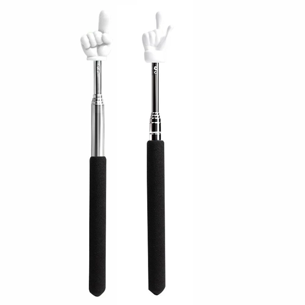 عصا مؤشر تلسكوبي للمعلمين قابلة للتمديد، عصا مؤشر إصبع صغيرة للفصول الدراسية لرياض الأطفال في المدارس الابتدائية