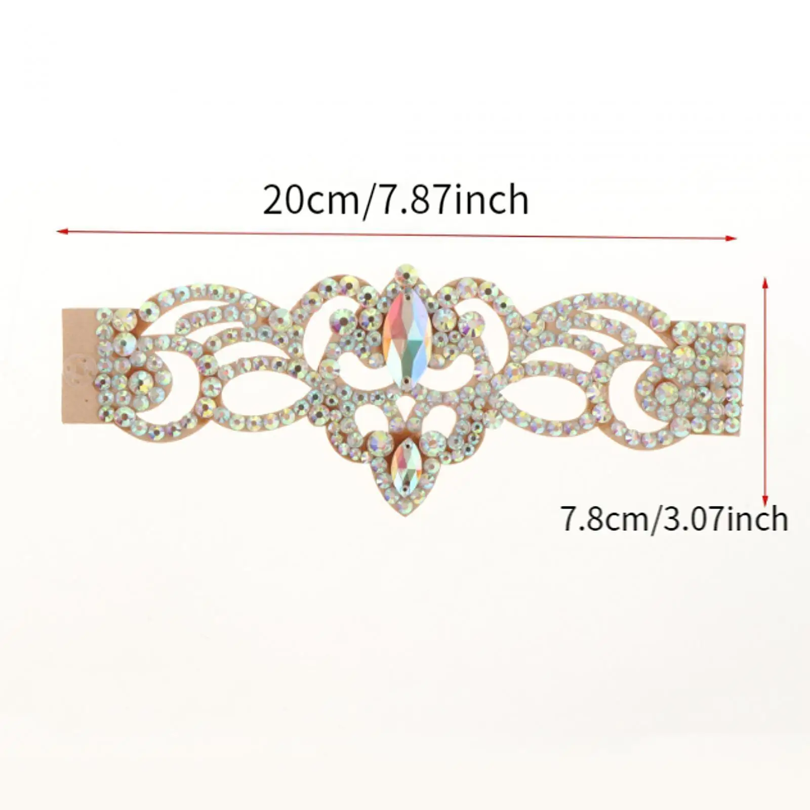 Bauchtanz-Armband, elegantes Wickelarmband mit funkelnden Strasssteinen für Tanzshow