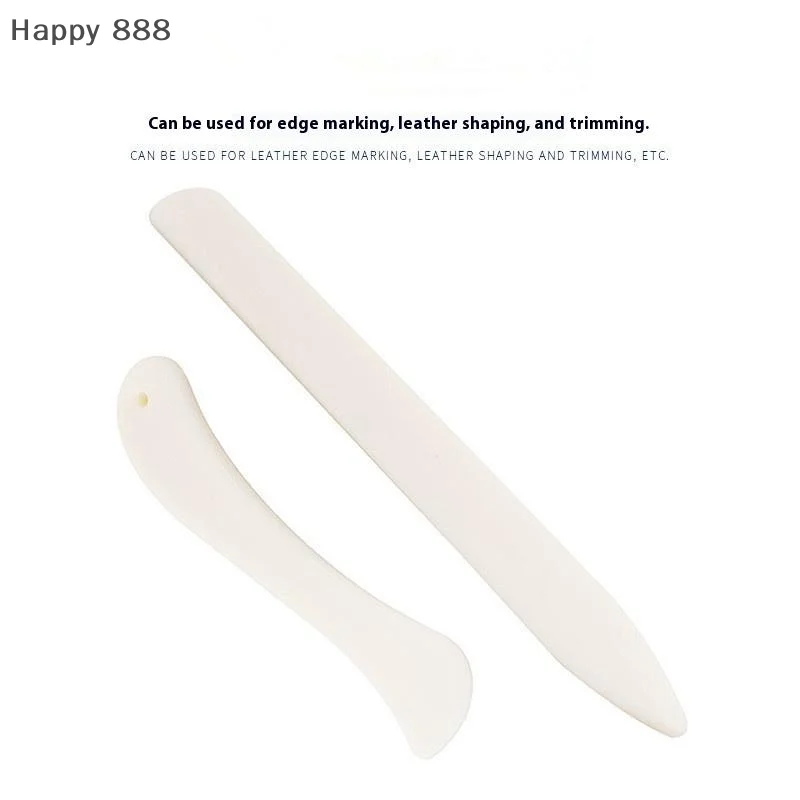 2PCS Leder Arbeits Werkzeug Knochen Ordner Für Leder Handwerk Scoring Falten Rillen Kanten Papier Kunststoff Handgemachte Nähen Werkzeuge Teil
