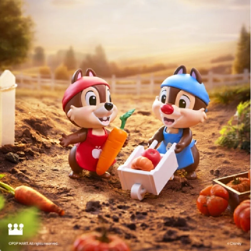 Nuovo autentico POPMART Disney Kiki e Titi Brothers Series Scatola cieca originale Giocattoli Desktop Scatola misteriosa Ornamenti Regalo di compleanno per bambini