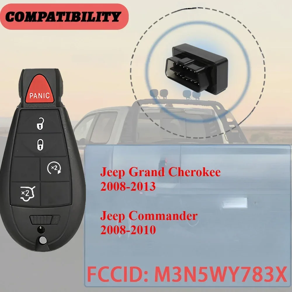 M3N5WY783X OBD Key Programmer Tool Keyless Remote Compatible programing online For Jeep Grand Cherokee/Commander 2008 -2013