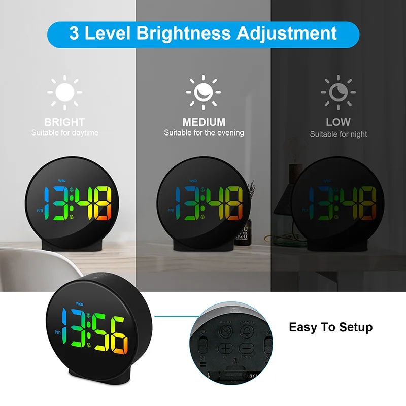

Digital Electronic Clock Multi-function Led Будильник Говорящий Room Decoration Reloj De Pared 2026 Будильник Говорящий