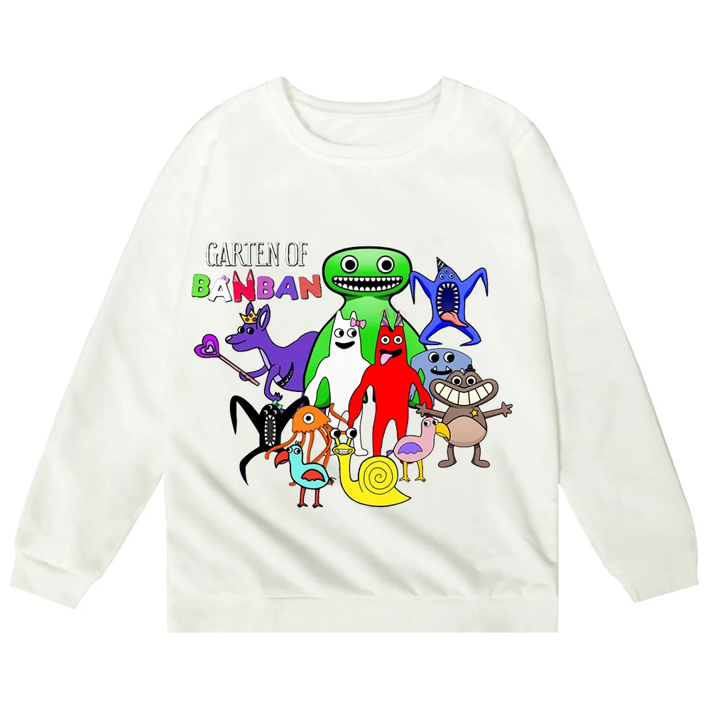 Garten Of BanBan Felpa per bambini con stampa Cartoon Streetwear Autunno Abbigliamento per bambini Pullover a maniche lunghe Ragazza Ragazzo Tuta con cappuccio