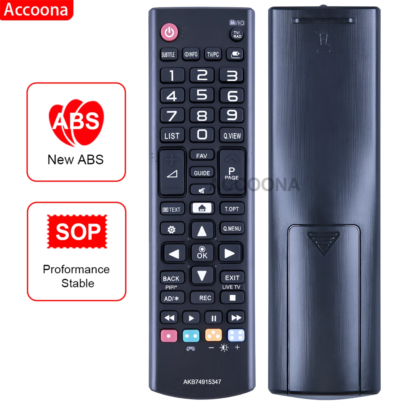 استبدال جهاز التحكم عن بعد ل 32LJ550B ، 32LJ550M ، 24LJ480U ، 24MT4 ، H6S2 ، AKB74915347