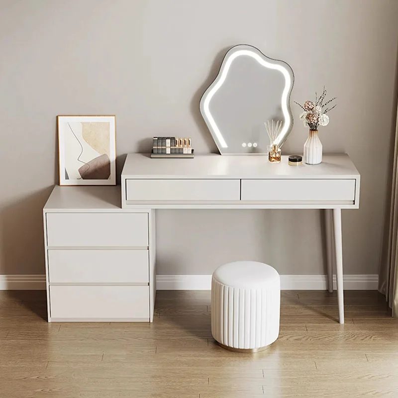 

Chest Bedroom Dressing Table Dressers Women Wood Mirror Simple Dressing Makeup Table Bedside Comoda Pra Quarto Bedroom Furniture