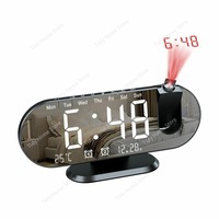 FOR RGB multi-functional radio projection clock,  temperature and humidity digital projection clock, mirror electronic clock