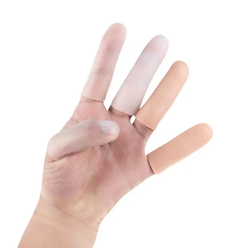 2Pcs SEBS Gel Tube Hand Bandage Finger Protector Anti-cut Heat Resistant Finger Sleeves Great Cooking Kitchen Tools