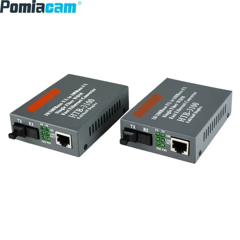 HTB-3100 1310/1550nm popolare convertitore Switch Ethernet convertitore multimediale WDM convertitore multimediale SFP Media in fibra ottica monomodale