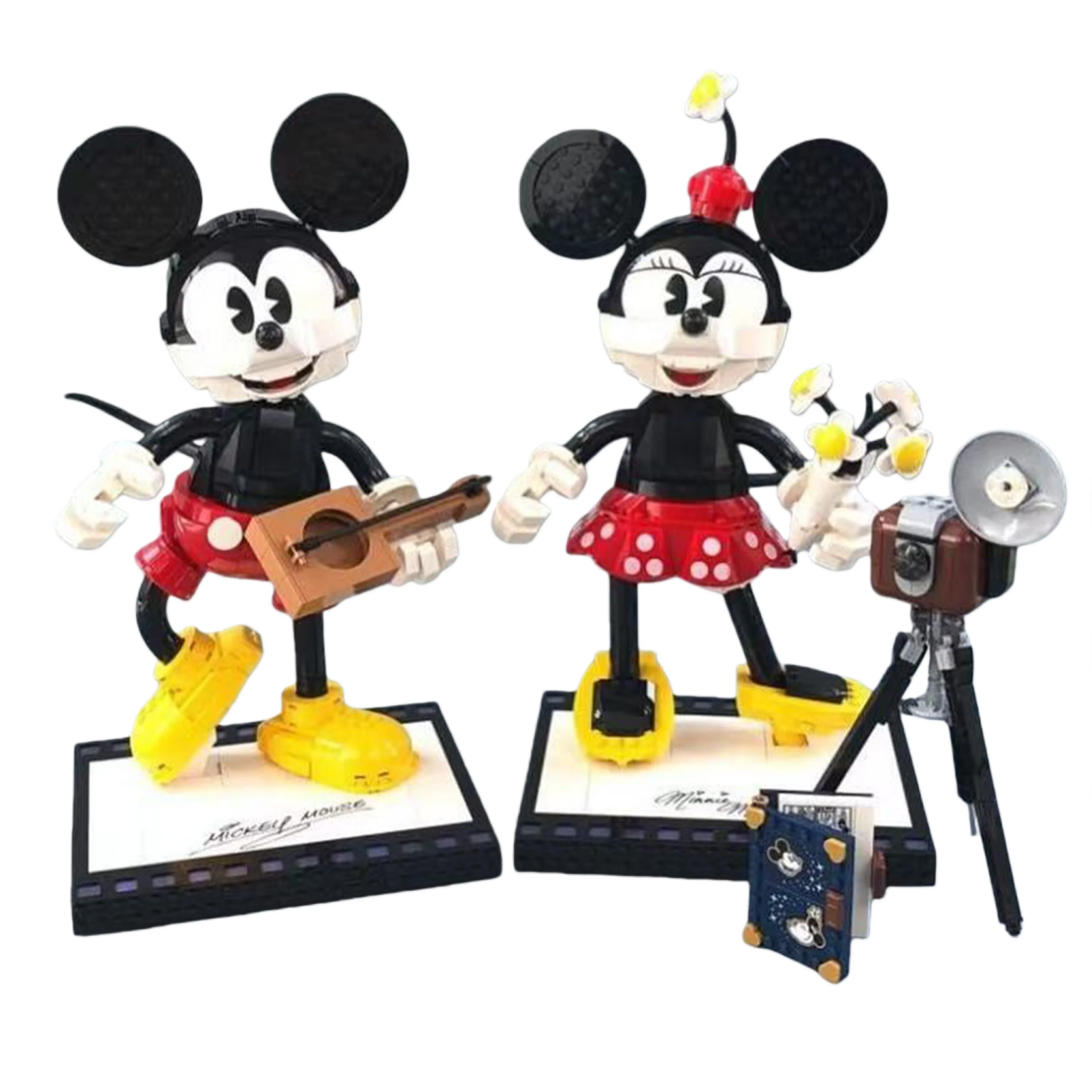 Disney 1739 pièces Mickey & Minnie blocs de construction 3D figurines personnage de film modèle dessin animé affichage décoration cadeau de vacances cadeau de noël 3