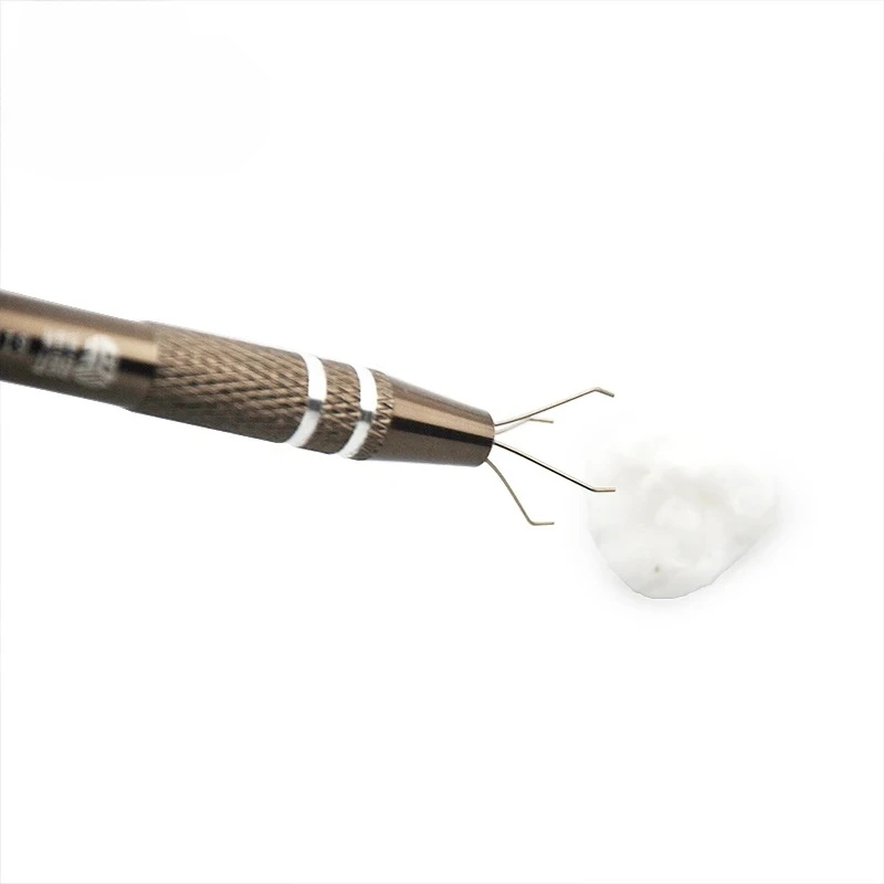 

Nail Art Cotton Claw KADS Stainless Steel Manicure Pickup Tools Telescopic Portable 12cm Nail Cotton Picker Pen Hand