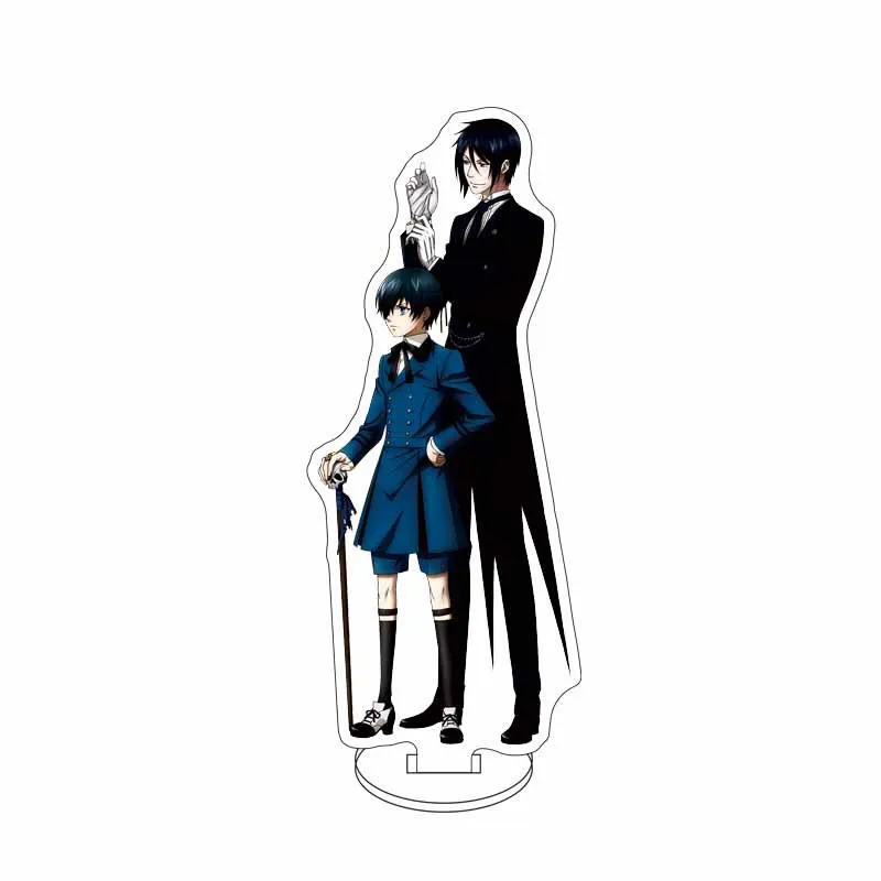 15cm Anime Black Butler Ceil Acrylic Stand Sebastian Action Figure Undertaker Statue Cloud Desk Ornaments Collectible Toys Gifts