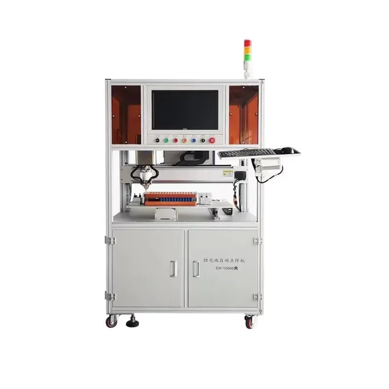 i DH-10000R Semi-Automatic Single Side Battery Spot Welder Machine With Rotary Welding Head