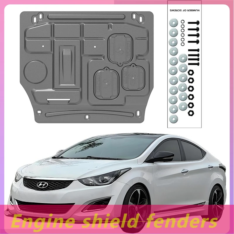 Engine Splash Guards Engine Shield 3D Printed Reinforced Design Anti Rust Perfect Fit For Hyundai Elantra 2012-2016 1.6L