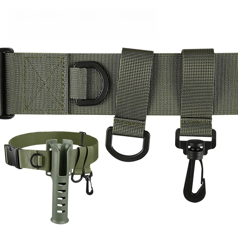 1PCS Portable Rod Holder Universal Fishing Rod Belt Mount for Lure Rock Fishing Multi-Functional with Detachable Design