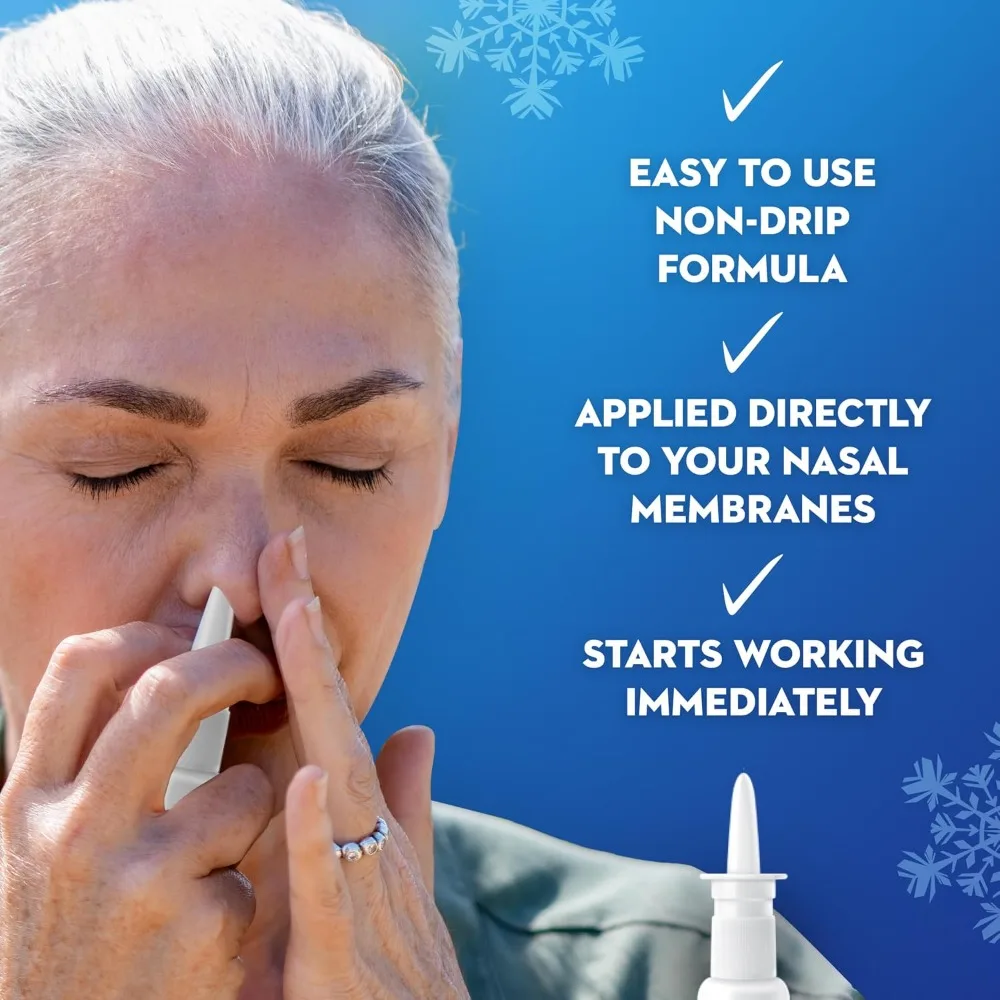 12-Hour Nasal Decongestant Spray for Sinus Relief, 22ml - view 4