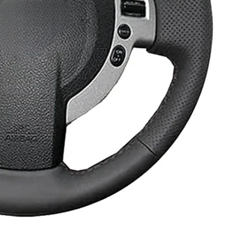 Non-Slip Black Microfiber Leather Braid Car Steering Wheel Cover For Nissan QASHQAI X-Trail Nissan NV200 Rogue Car Accessories