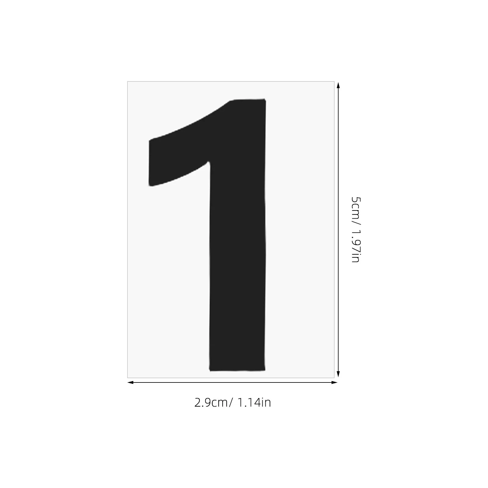 Adhesive Number Stickers Waterproof Pet Material for Mailbox Door Address Indoor Outdoor Use Metal Plastic Glass