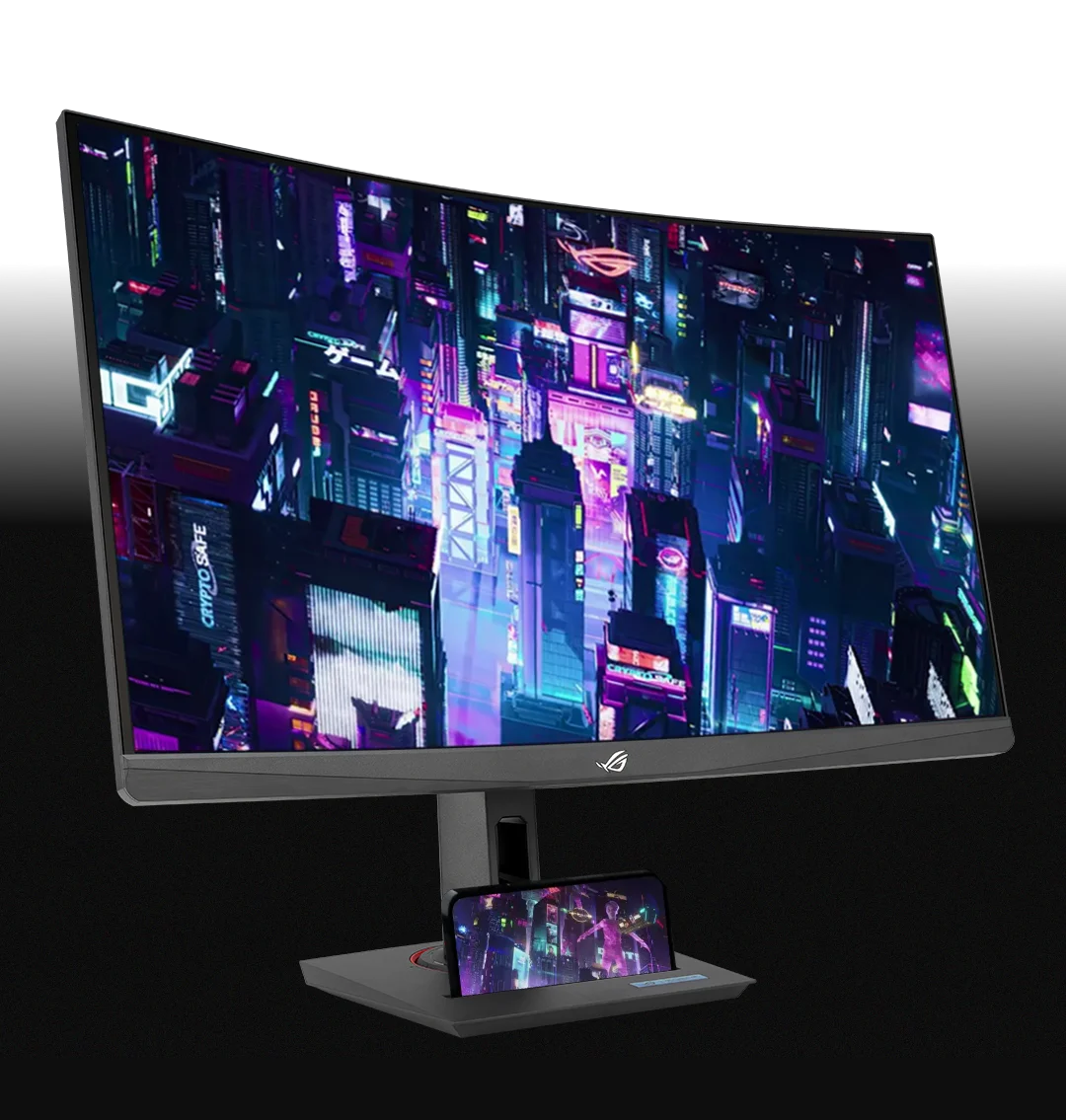 ROG Strix XG32WCMS 31.5 Inch DISPLAY 2560x1440 280Hz HDR400 1500R VA Panel Curved SCREEN Gaming Monitor for Gamers