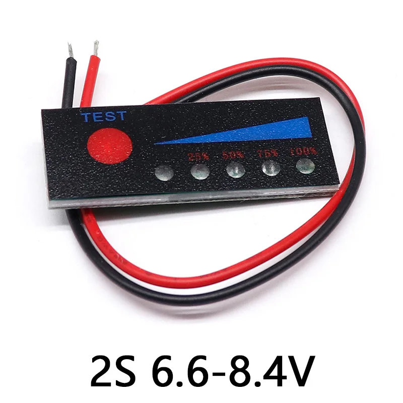 Tester Indicador de Nível com Display LCD, Li-ion, Lipo, Lithium Battery, Module Capacity Meter, 2S, 3S, 4S, 18650