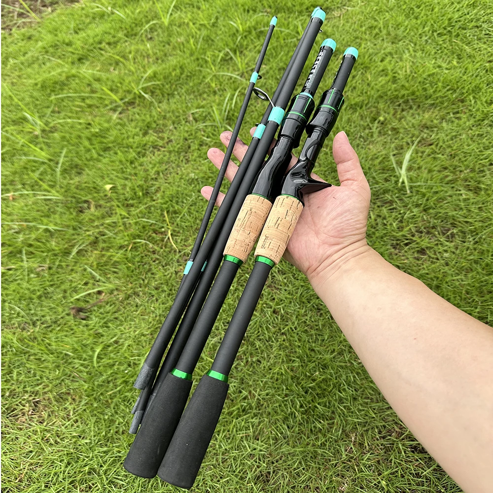 Caña de pescar carbono GHOTDA – Spinning portátil 1,8m surfcasting - imagen 4