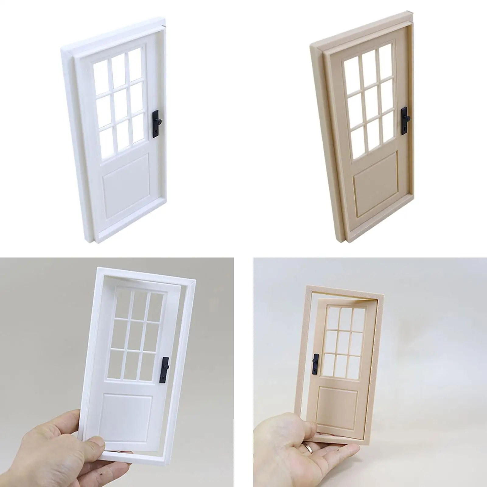 

1:12 Scale Dollhouse Opening Door Artificial Mini Door Decoration Ornament