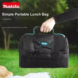 Makita-断熱材付きのポータブル弁当断熱バッグ,高品質のステンレス鋼クーラー,耐寒性,断熱材,アウトドアツール