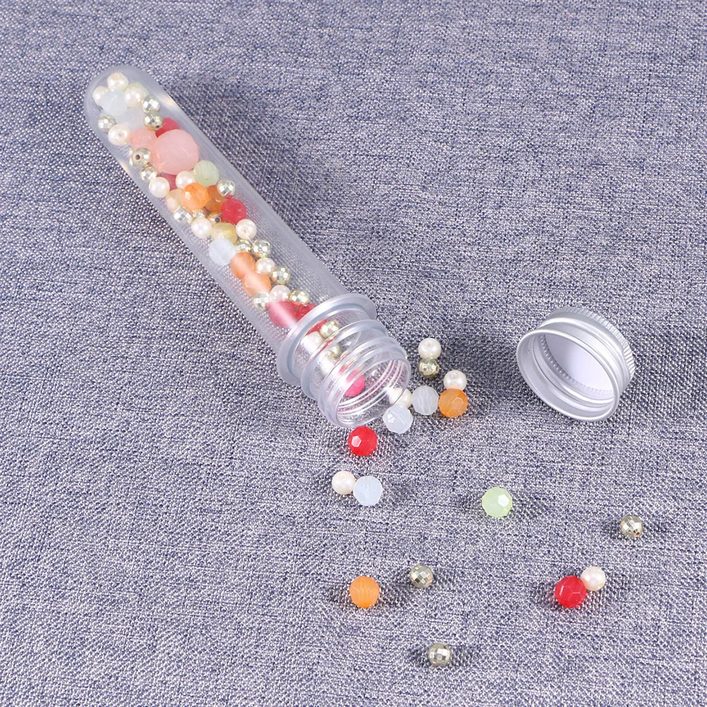 

50Pcs Test Tube Bottles Compact Cylindrical Tubes for Liquid Samples Storage Container Portable Travel Use