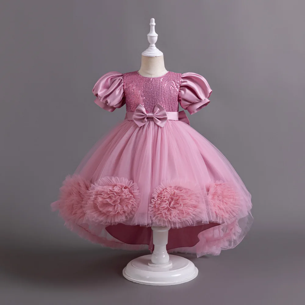 

Kids' Clothing Kid's Ceremonial Clothes 1 to 5 Years Girl Gala Dress Elegant Children Party Dresses for Wedding White