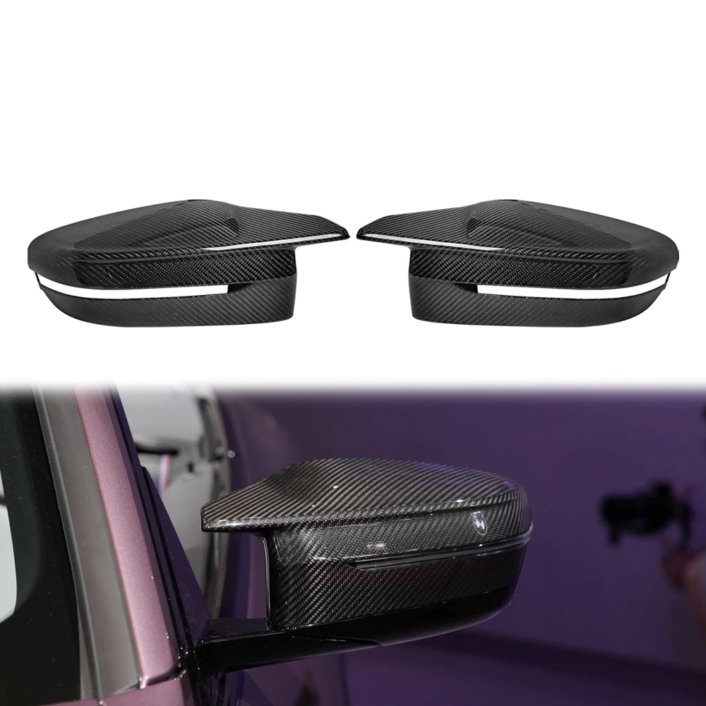 For BMW G80 G82 G87 M2 M3 M4 Full Dry Carbon Replacement Side Mirror Cover Mirror Caps LHD