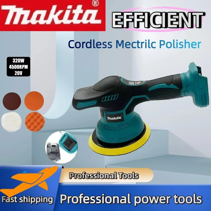 ماكيتا 8 التروس شاشة ديجيتال اللاسلكي سيارة الملمع الكهربائية الملمع السيارات سيارة الصبح آلة تلميع لبطارية 18 فولت 20 فولت