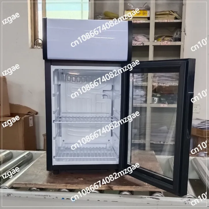 25 Liter Small Refrigerator OEM ODM Glass Door Counter Top Commercial Display Mini Fridge with Light Box
