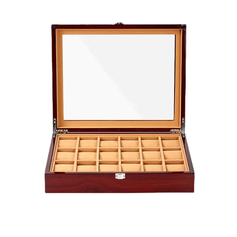 Wholesale Exquisite Lacquered Watch Storage Display Case Box Wood Grain Dustproof Boxes Watch Case Storage for Rex LuxuryTop Box