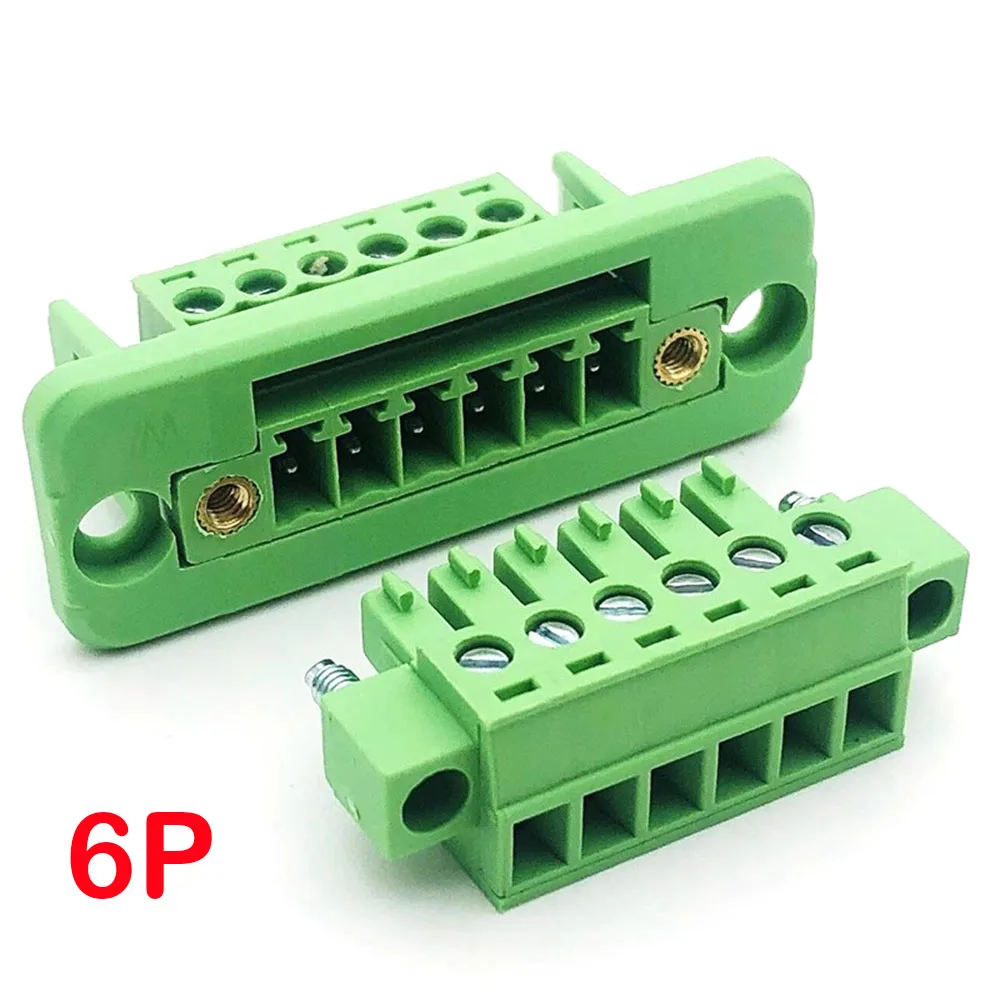 1Set 15EDGWC Pitch 3.81mm 2P/3P/4P/5P/6P/8P/9P/10P/11P/12P Pluggable Terminal Block Connector Soldeerloze Bedrading Plug Connectors