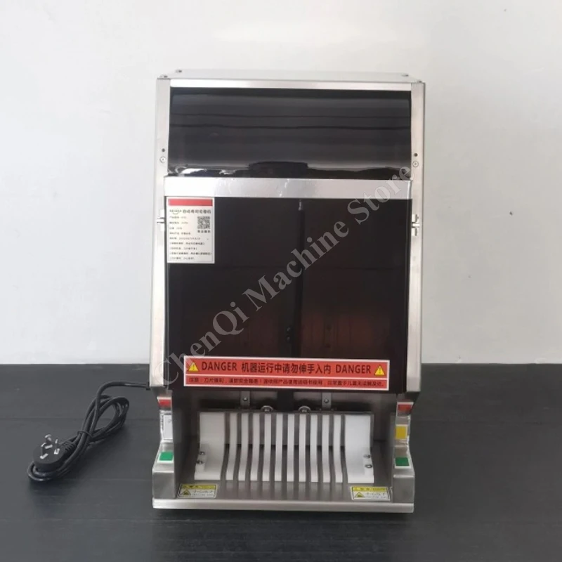 Rebanador de Sushi comercial de acero inoxidable, 8 piezas, máquina cortadora automática de rollos de Sushi, procesador de alimentos, cortador de rollos de arroz de algas marinas