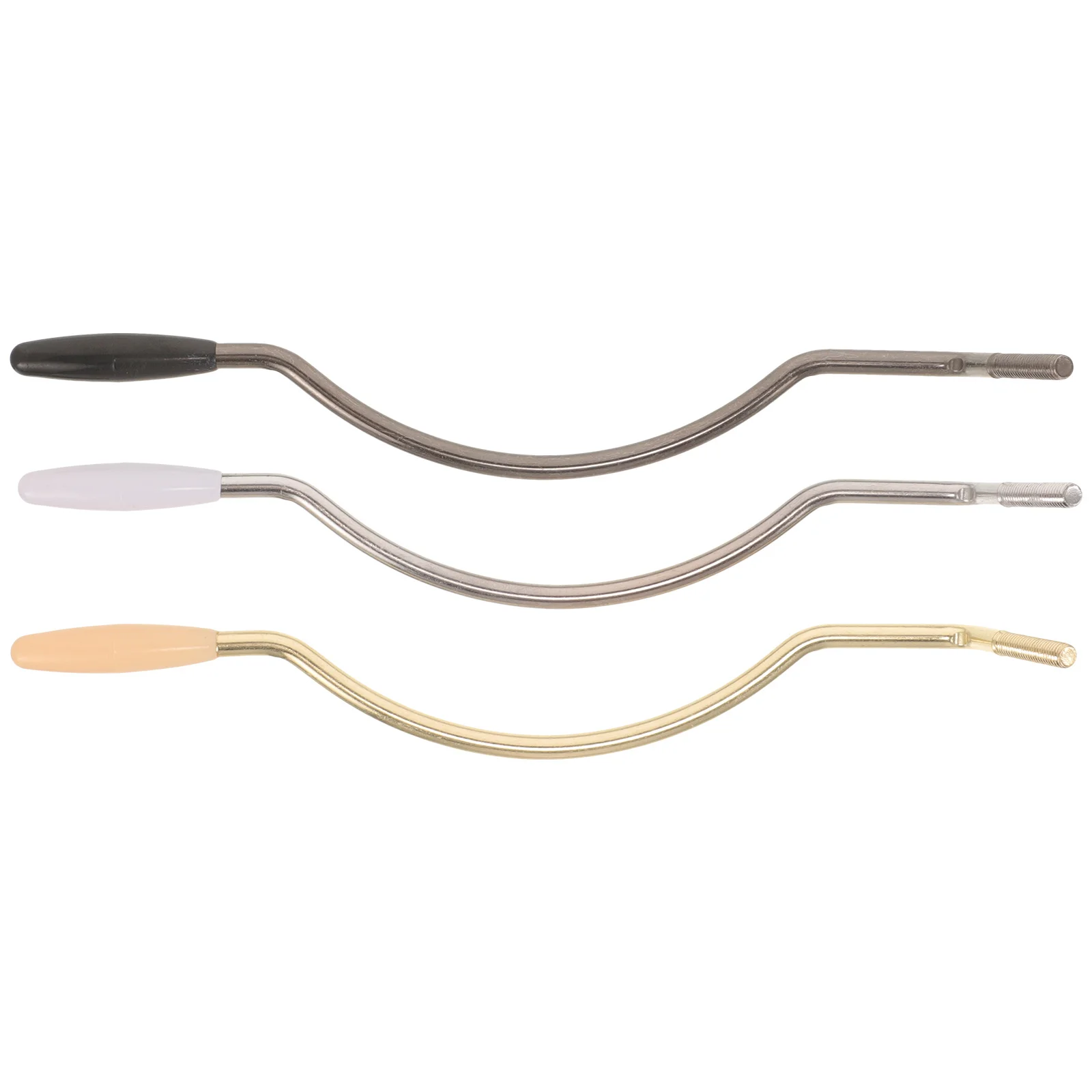 

3Pcs Electric Guitar Tremolo Bar Whammy Bar for Guitar 5Mm Thread Metal Vibrato Arm Lightweight Curved Design Easy to Operate