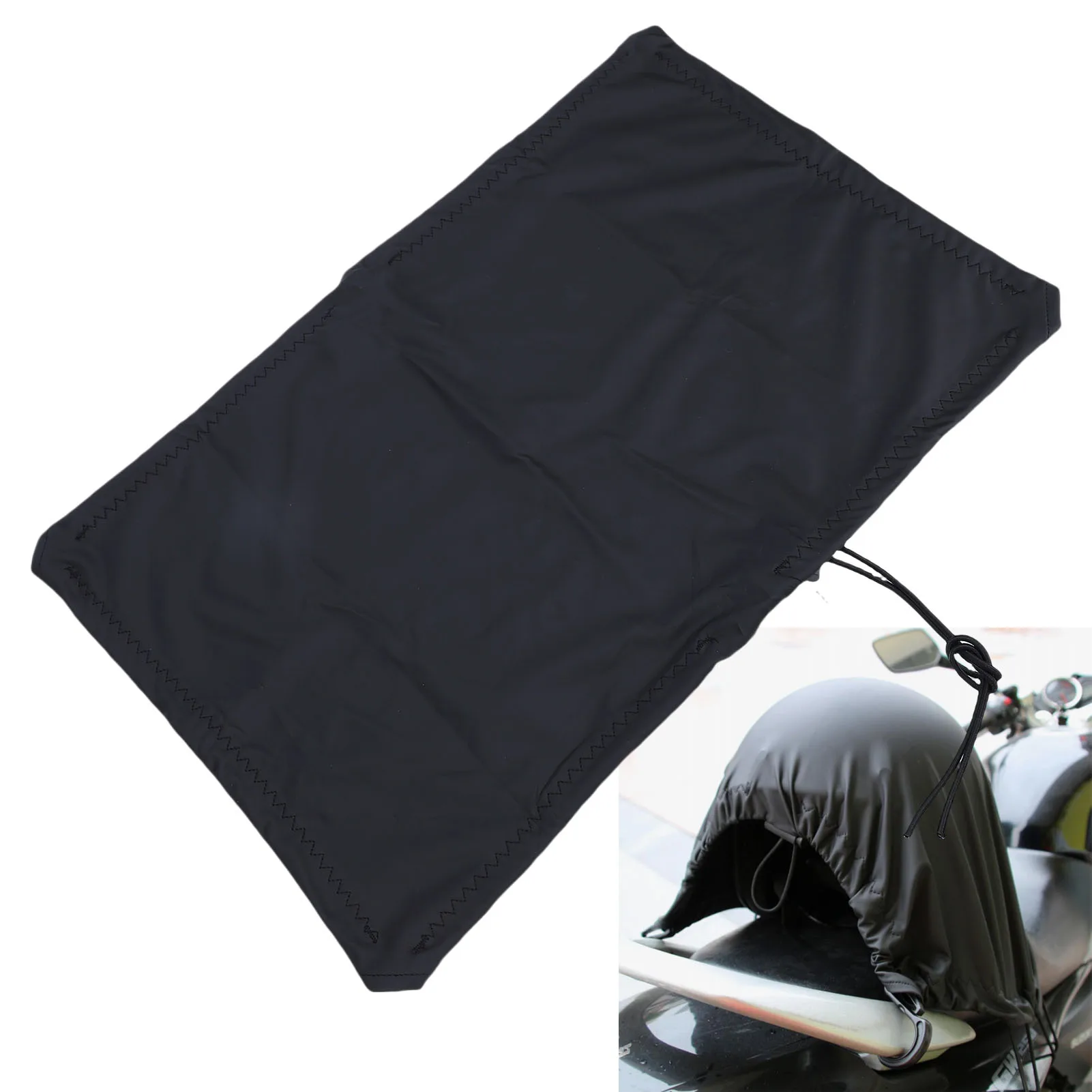 

Motorcycle Cargo Cover Elastic Waterproofing Luggage Cover with 6 Hooks Replacement for Motorcycle Elastic Luggage Cover