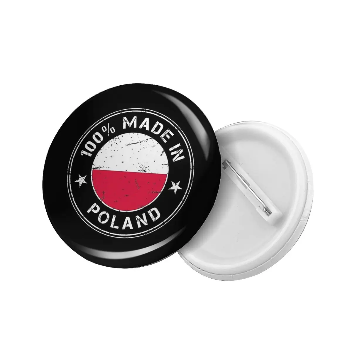 Poland Flag Soft Button Pin Clothes Brooch Creative Pins Jewelry Decor Cute Badge Made In Poland Birth Women Child Lapel