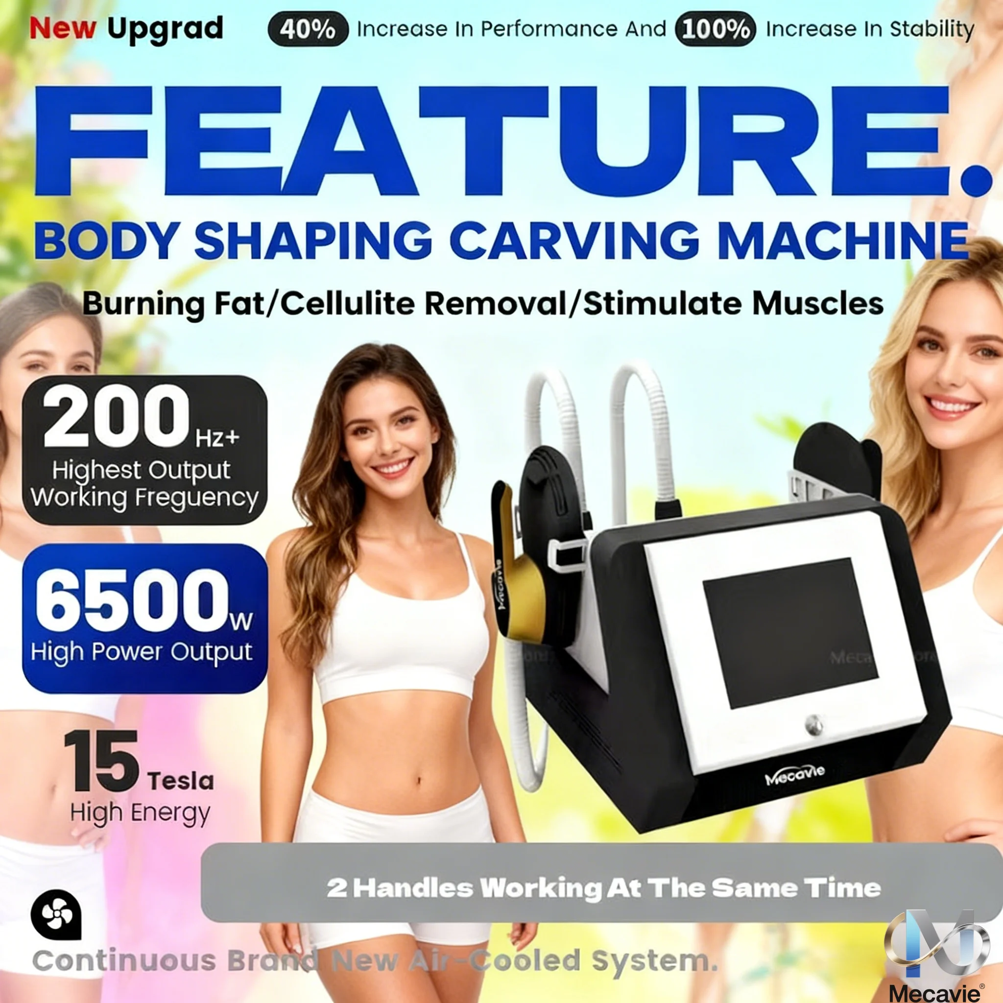 

Mecavie удаление лишнего жира RF HIEMT 6500 Вт машина для формирования тела профессиональный тренажер для мышц для удаления жира портативный домашний тренажер для похудения