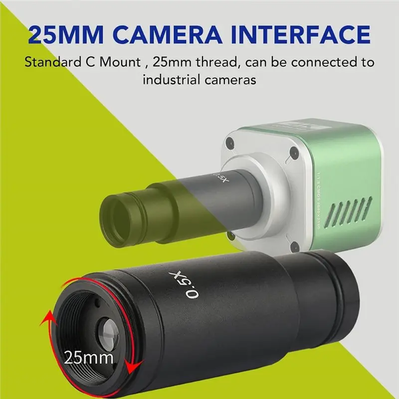 Y43A-1 Set Microscope Adapter 0.5 X Electronic Eyepiece, 23.2Mm To 30Mm And 23.2Mm To 30.5Mm CCD Camera Eyepiece Adapter Kit