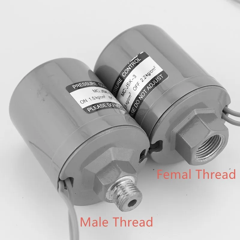 Adjustable Mechanical Water Pump Pressure Switch Controller Automatic Pressure Switch DN8 DN10 Male Femal Thread