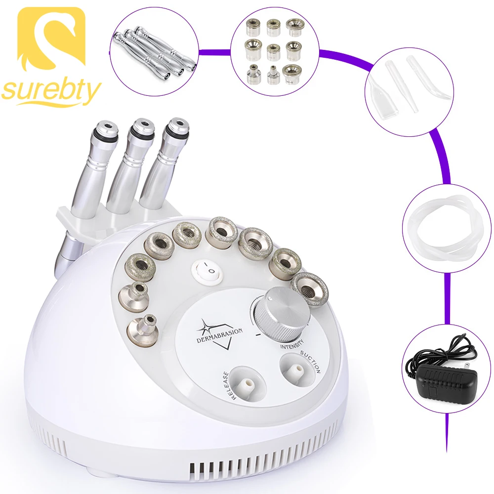 Portable Diamond Microdermabrasion Machine Facial Dermabrasion Vacuum Skin Care Blackhead Removal Face Peeing Machine