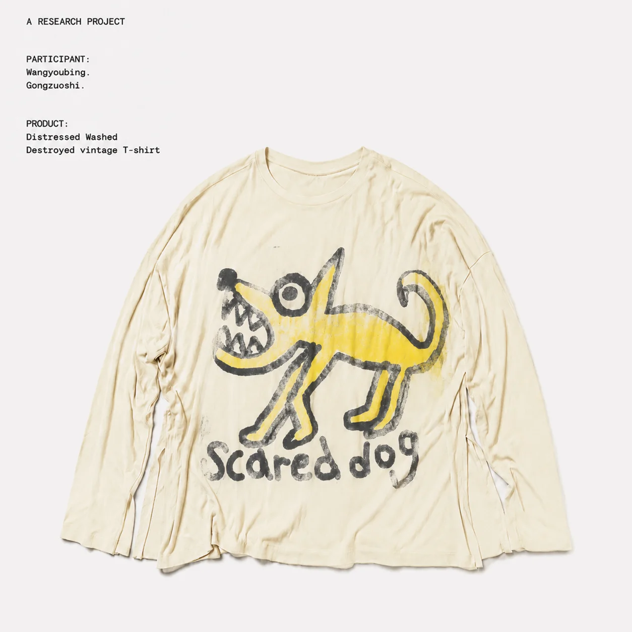 Street Fashion Graffiti - Wang Studio ハイストリート グラフィティ ドッグ ヴィンテージ