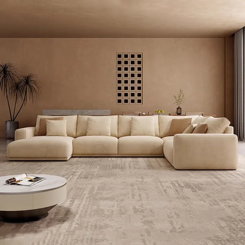 

Minimalista Corner Living Room Sofas Recliner Grande Armchair L Shape Italian Style Sofas Mid Century Divani Soggiorno Furniture