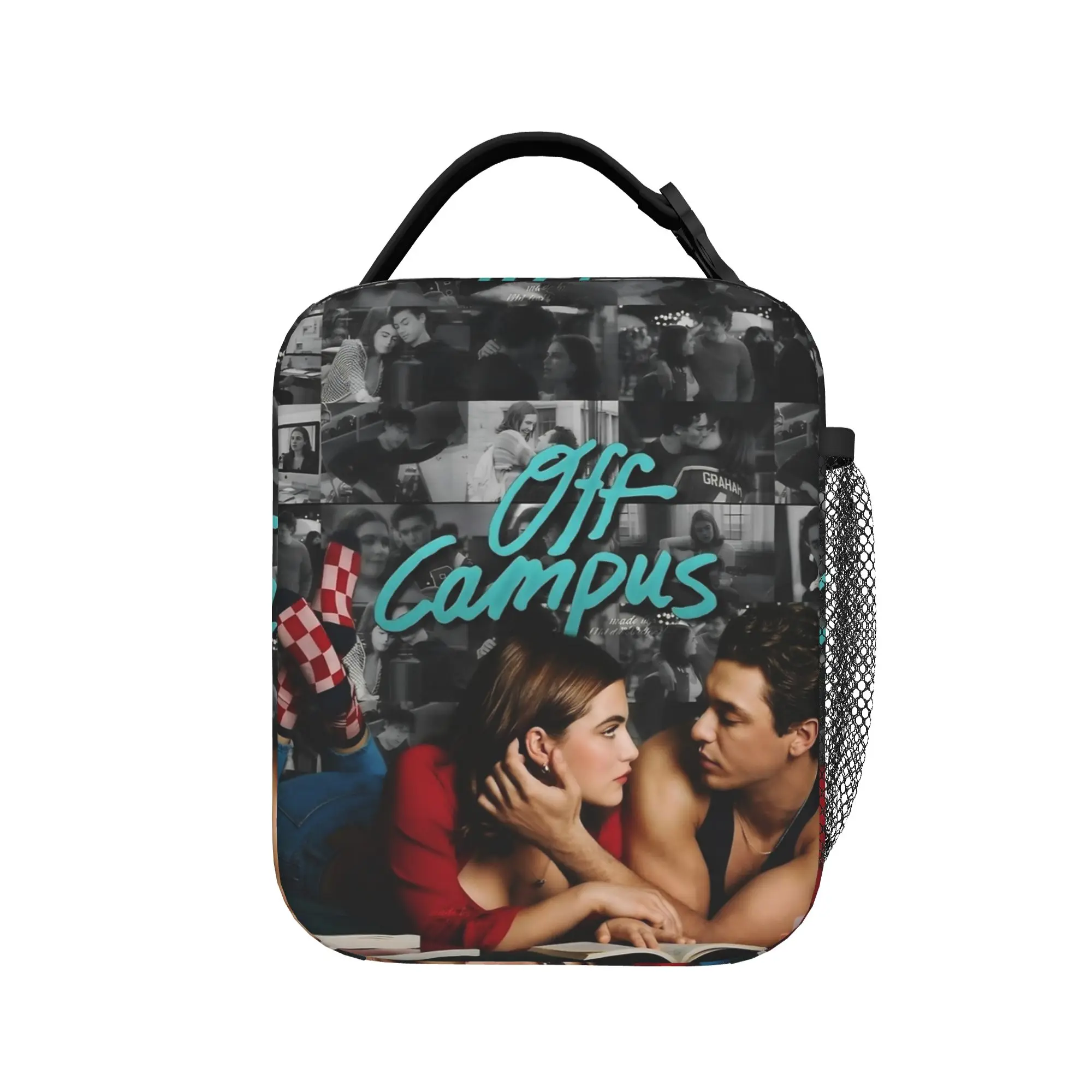 

off campus Hannah and Garrett Insulated Lunch Bags Large Lunch Container Cooler Bag Tote Lunch Box Beach Travel Food Handbags