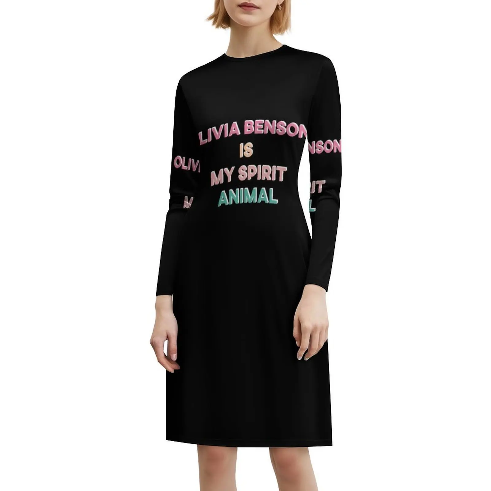 فستان أوليفيا بنسون هو روحي الحيوان على الطراز الكوري للنساء فستان كاجوال أنيق للحفلات أو الارتداء اليومي أوليفيا بنسون #6