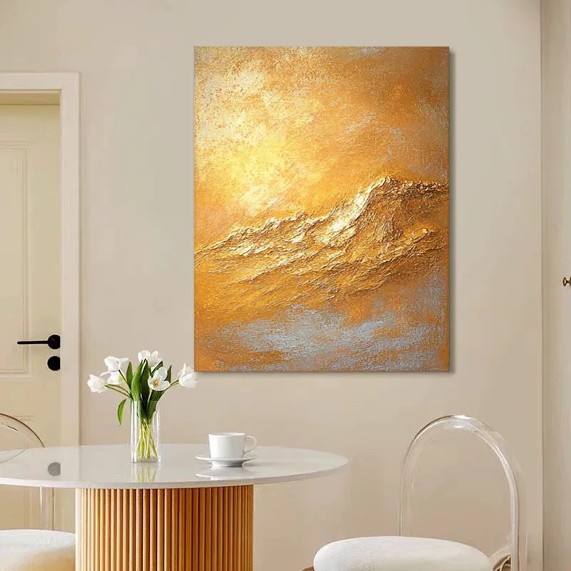 Malerei Sprache Kunst handgemalte Textur Ölgemälde einfache High-End moderne Licht Luxus Wohnzimmer