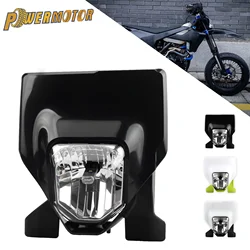 For Husqvarna 2024 Motorcycle LED Headlight Light Wick FC FE TC TE 125 300 300i 250 450 700 Motocross HeadLamp Parts Enduro