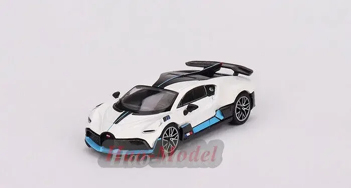 

TSM MINIGT 1/64 для Bugatti Divo, модель автомобиля, литой под давлением сплав, имитация игрушек, подарки на день рождения для мальчиков, хобби, демонстрационные украшения, белый цвет