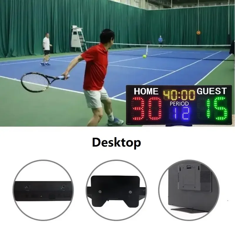 

LazsL Professional Portable LED Electronic Score Keeper Board Digital Watch Controlled Tennis Training Scoring Padel Ball Games